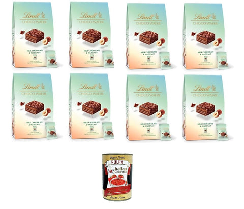 Italian Gourmet Riegel Bag Choco Wafer Haselnüsse Knusprige Milchpralinen mit Haselnuss und Gianduja, einzeln verpackt 8x135g+ Italian Gourmet polpa 400g 8032804040014