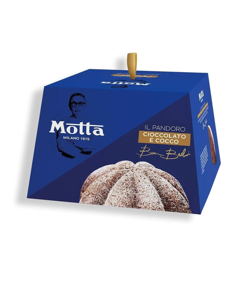 Italian Gourmet Snack Kuchen & Backwaren Motta Pandoro cocco e cioccolato Kokosnuss & Schokolade Exklusiv-Rezept von Sternekoch Bruno Barbieri 800gr