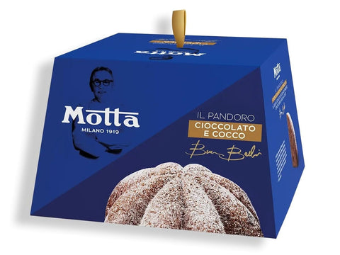 Italian Gourmet Snack Kuchen & Backwaren Motta Pandoro cocco e cioccolato Kokosnuss & Schokolade Exklusiv-Rezept von Sternekoch Bruno Barbieri 800gr