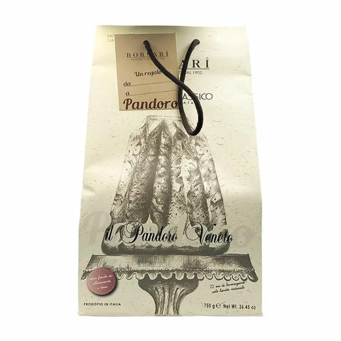 Italian Gourmet Stollen Borsari Traditional Pandoro Shopper 750gr