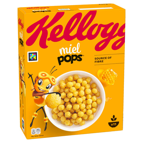 Kellogg's 0 Kellogg's Honey Pops Loops Original Breakfast Cereals 330g 5059319025575