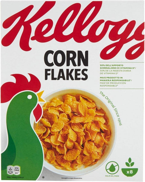 Kellogg's Kaltes Müsli KELLOGG'S 10er-Pack Kelloggs Corn Flakes der knusprige Klassiker Frühstückscerealien Cerealien Getreide 250g 5050083935503