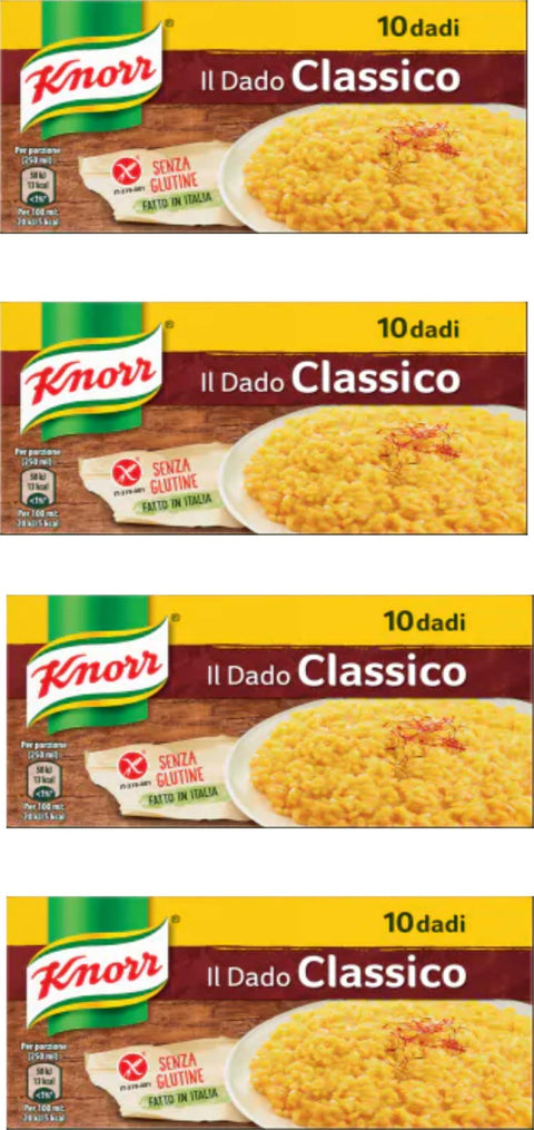 Knorr Brühe Knorr: Bouillon-Würfel "Classico", 4 Boxen à 10 g, 4 Stück 8000830001057