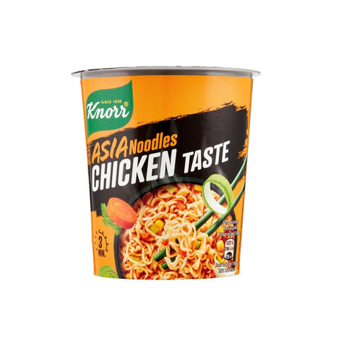 Knorr Nudeln & Pasta Knorr Asia Noodles POLLO Chicken Taste 8x 63 g + Italian Gourmet polpa 400gr