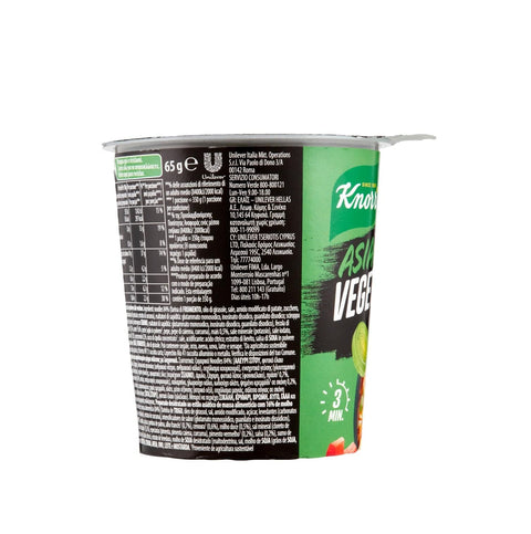 Knorr Nudeln & Pasta Knorr Asia Noodles VERDURE Vegetable 65 g 8x 63 g + Italian Gourmet polpa 400gr