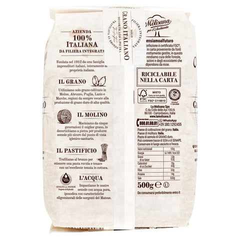 La Molisana pasta La Molisana Quadrotto N. 88 Pasta Lenta Lavorazione Teigwaren aus Hartweizengrieß Bronze-Zeichnung 500g 8004690052143
