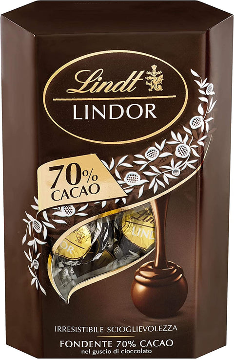 Lindt Riegel 3x Lindt Box Extra Fondente Pralinen extra dunkle mit schokolade gefüllt 200gr 8003340034959