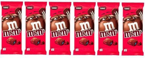 Mars Kategorien 6x M&M's Cookie Tafel Milchschokolade mit Mini m&m's und Keksstücken 165g 5000159537537