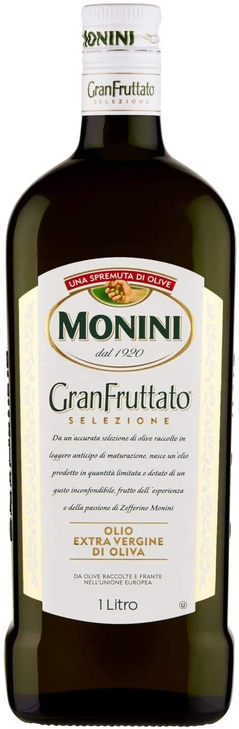 Monini Öl 3x Monini Granfruttato Olio extra verdine di oliva 100% italiano Gran Fruttato Extra Vergin Italian Olive Oil 1l 8005510007350