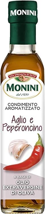 Monini Öl WÜRZMITTEL AUF BASIS VON NATIVEM OLIVENÖL EXTRA MIT KNOBLAUCH UND CHILI-PFEFFER CL.250 MONINI 8005510000931