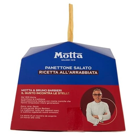 Motta Kategorien Motta Panettone Salato all’Arrabbiata 450g – Mit getrockneten Tomaten, Paprika & Oregano – Rezept von Sternekoch Bruno Barbieri – Herzhafte italienische Spezialität+ Italian Gourmet polpa 400g