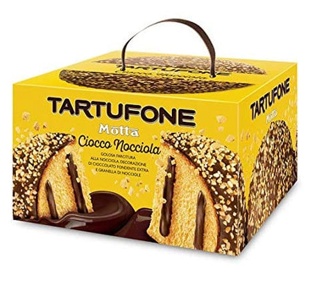 Motta Kategorien Motta Tartufone CioccoNocciola mit Haselnusscreme verziert mit dunkler Schokolade und gehackte Haselnüsse 650g 8034097873829