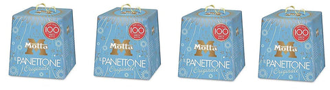 Motta Kuchen & Torten 4x Motta Panettone Originale Weich und reich an kandierten Früchten und Rosinen 1kg 8000961003210