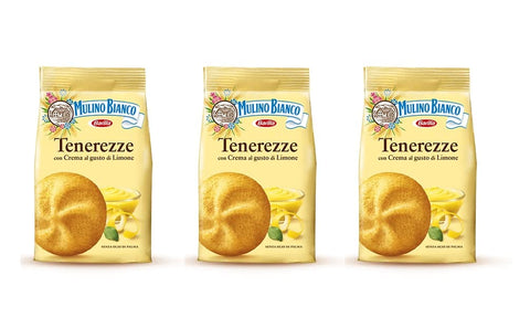 Mulino Bianco Kekse 3x Mulino Bianco tenerezze al limone kekse cookies kuchen mit Zitrone 200g 8076809529969