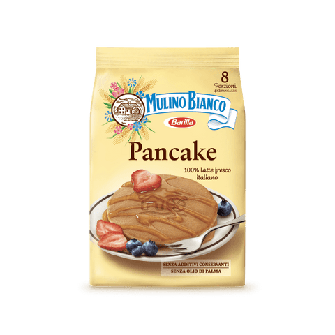 Mulino Bianco Pancake MHD 22/05/2024 Mulino Bianco Pancake Pfannkuchen Backwaren mit frischer Milch und frischen Eiern 280g (copia) 8076809579476