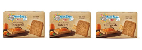 Mulino Bianco Zwieback 3x Mulino Bianco Fette Biscottate Volkoren 630 g Vollkorn Zwieback aus italien 8076809512114