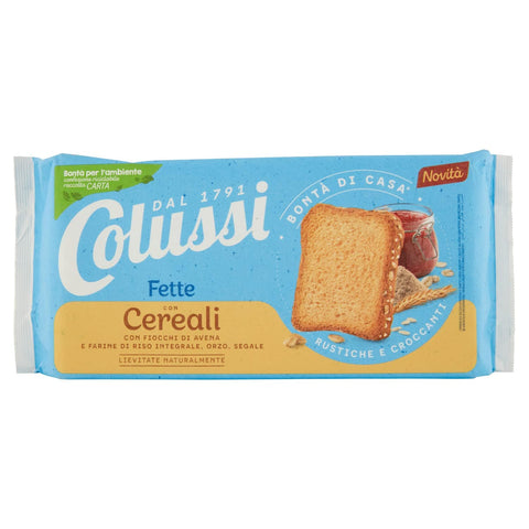 Mulino Bianco Zwieback MHD 01/07/2023 Colussi Fette Biscottate ai Cereali Zieback Zwieback mit Müsli 425 8002590075453