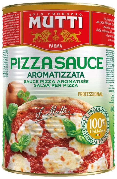 Mutti Tomatensauce Mutti Pizza Sauce Aromatizzata Gewürzt, 1er Pack (1 x 4.1 kg) 8005110551208