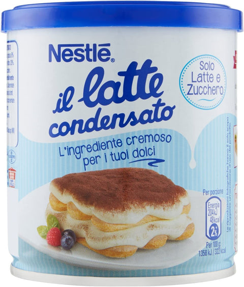 Nestle Getränkesirupe & Konzentrate Nestlé il latte condensato Kondensmilch cremige Zutat für Desserts gesüßte konzentrierte Vollmilch 397g 8000550504067