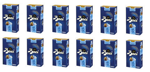 Nestlé Schokolade 12x Perugina Baci Bijou Latte Pralinen mit Milchschokolade gefüllt mit Gianduja und Haselnuss 200g 8000300337693