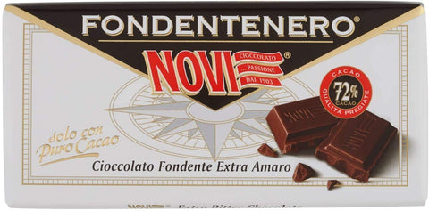 Novi Riegel 6x Novi Cioccolato Extra Amaro Fondente Extra dunkle Schokolade Schokoriegel 100g 8006380215258