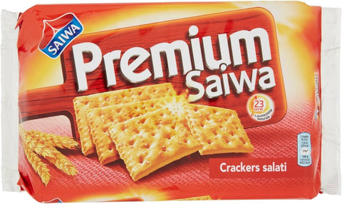 ORO SAIWA Crackers 6x Saiwa Premium Crackers Cracker Salati gesalzen 315 g aus Italien 7622300767358