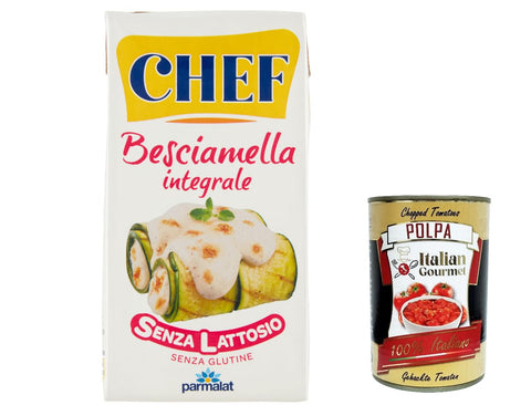 Parmalat Koch- & Backzutaten 6x Panna Chef Besciamella integrale Senza Lattosio, Ganzweizen Béchamel Mit Vollkornbaummehl ohne Laktose 500 ml 8002580001646