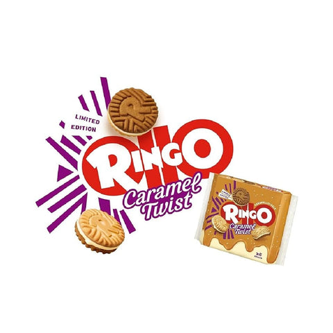 Pavesi Kekse Pavesi Ringo Caramel Twist Limited Edition Kekse gefüllt mit gesalzener Karamellcreme (165g) 8013355501759