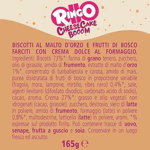 Pavesi Kekse Ringo Pavesi Cheesecake Limited Edition Cheese cake Booom box 42 Einzelportionen