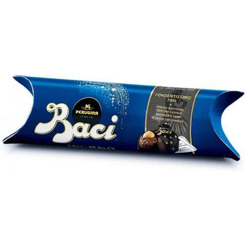 Perugina Pralinen 4x MHD 03/2025 Baci Perugina Cioccolato Fondentissimo Dunkle Schokolade 70% Tubino 37,5 g 8000300362565