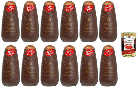 Pino silvestre Duschgel 12x Pino Silvestre Bath Foam Bagnoschiuma Classico Olio di Argan,Duschgel mit Arganöl 750ml+Italian Gourmet polpa 400g 8009350406014