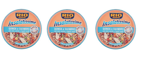 Rio Mare Kategorien 3x Rio mare Insalatissime Quinoa und Makrele mit Kichererbsen, Karotten und grünen Bohnen 220 g 8004030830271