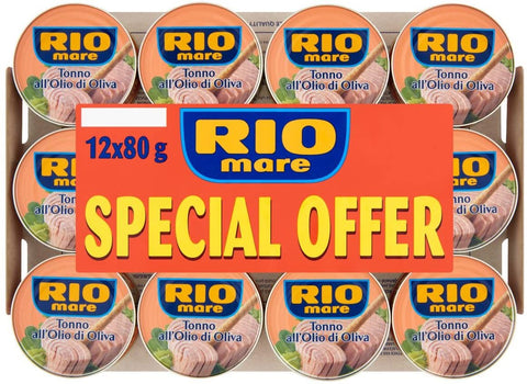 Rio Mare Thunfisch 12x80g Rio Mare Tonno olio di oliva, Thunfisch in Olivenöl 8004030345638
