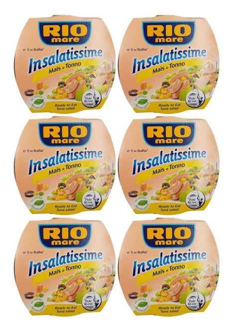 Rio Mare Thunfisch 6x Rio Mare Tonno Insalatissime Delizia Mais e Tonno Mais und Thunfisch 160g