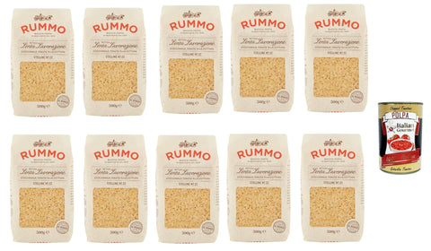 Rummo Internationale Nudeln Rummo Stelline N°22 Pasta Lenta Lavorazione Teigwaren aus Hartweizengrieß Bronze-Zeichnung 10x 500g + Italian Gourmet polpa 400g 8008343200226