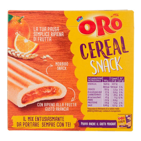 Saiwa Kekse MHD 31/05/2024 Oro Saiwa Cereal Snack Arancia Müslikeks mit Orangenfüllung Kekse Biscuits 162g 7622201675417
