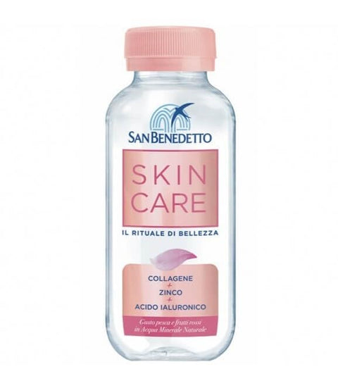 San Benedetto Aromatisiertes Wasser San Bendetto schlgt die Wasser-Hautpflege mit Pfirsich und roten Frchten 24 x 220 ml