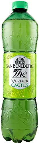 San Benedetto Eistee 6x San Benedetto Eistee The' Verde Zero grüner Tee erfrischend zuckerfrei PET 1500ml mit Tee Aufguss in natürlichem Mineralwasser 8001620018644