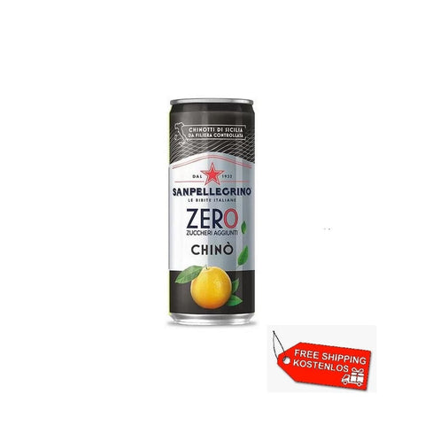 San Pellegrino Soft Drink 24x San Pellegrino Chinò ZERO Italienisches Erfrischungsgetränk 33cl Einwegdosen 8002270426902