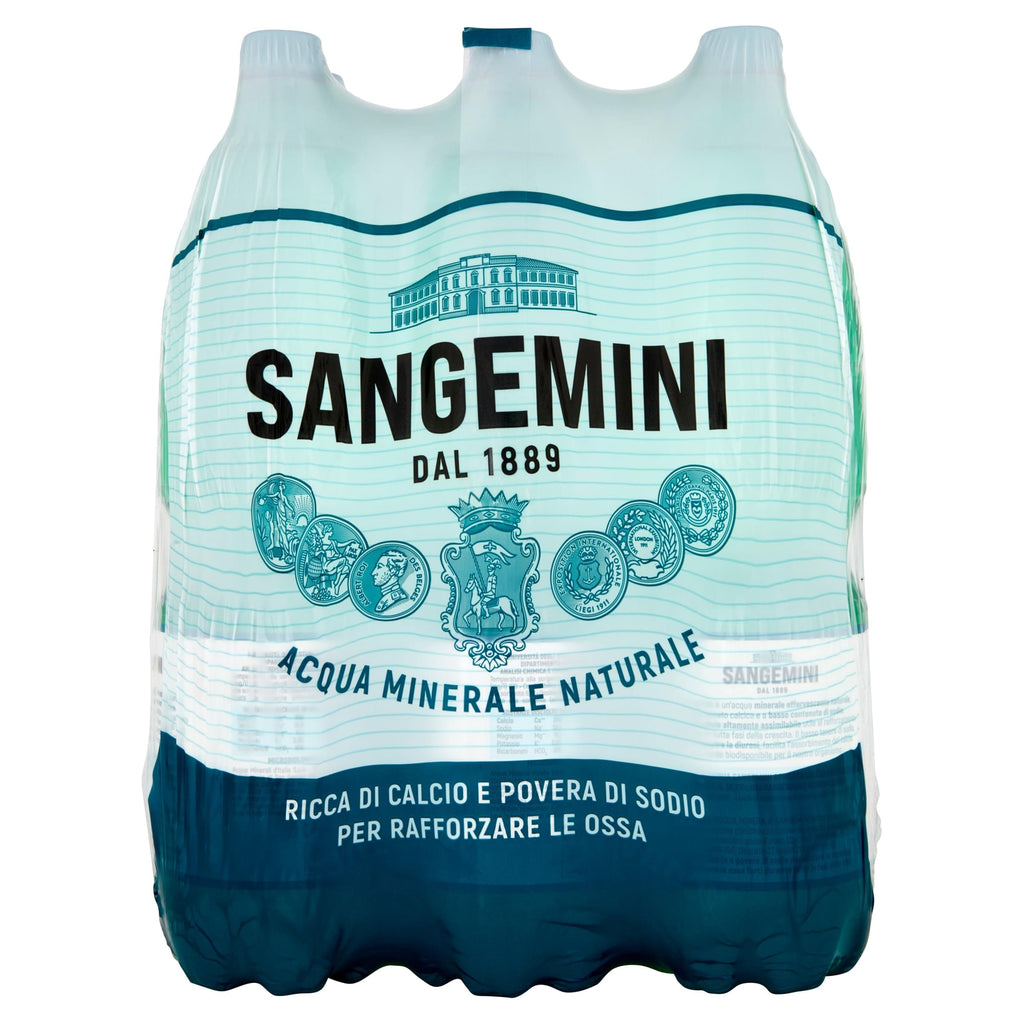 Acqua Minerale Naturale ULIVETO Frizzante 1.5L - Confezione Da 6 Bottiglie, Basso Sodio