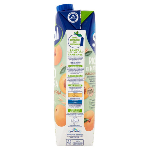 Santal Fruchtsaft MHD 03/06/2023 Parmalat Santal Ricco di Natura Albicocca e Avena Aprikose und Hafer Fruchtsaft ohne Zuckerzusatz 1000ml 8002580006757