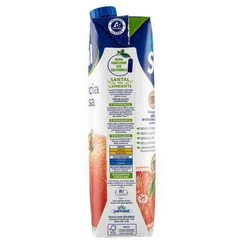 Santal Fruchtsaft MHD 06/05/2023 Parmalat Santal Succo di Frutta Arancia Rossa Santal-Blutorangensaft 1Lt 8002580025987