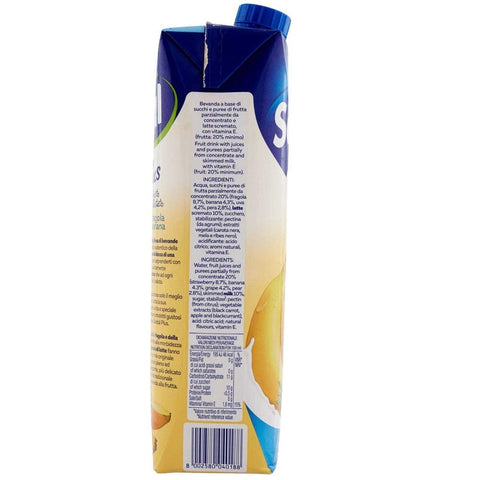 Santal Fruchtsaft MHD 27/08/2023 Parmalat Santal Plus Succo di Frutta Fragola e Banana Erdbeere und Banane Fruchtsaft mit einem Tropfen Milch 1000ml 8002580040188