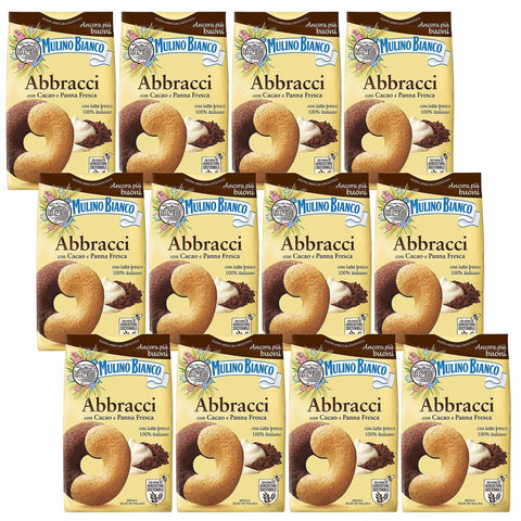 sarcia.eu Kekse MULINO BIANCO Abbracci knusprige italienische Kekse mit Butter- und Kakaogeschmack 350g x 12 pakete (Abbracci, x12) 5905141652673