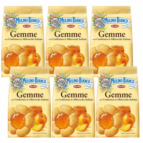 sarcia.eu Kekse MULINO BIANCO Gemme - Mürbeteig mit Aprikosenfüllung 200g (Gemme, x6) 5905141662511