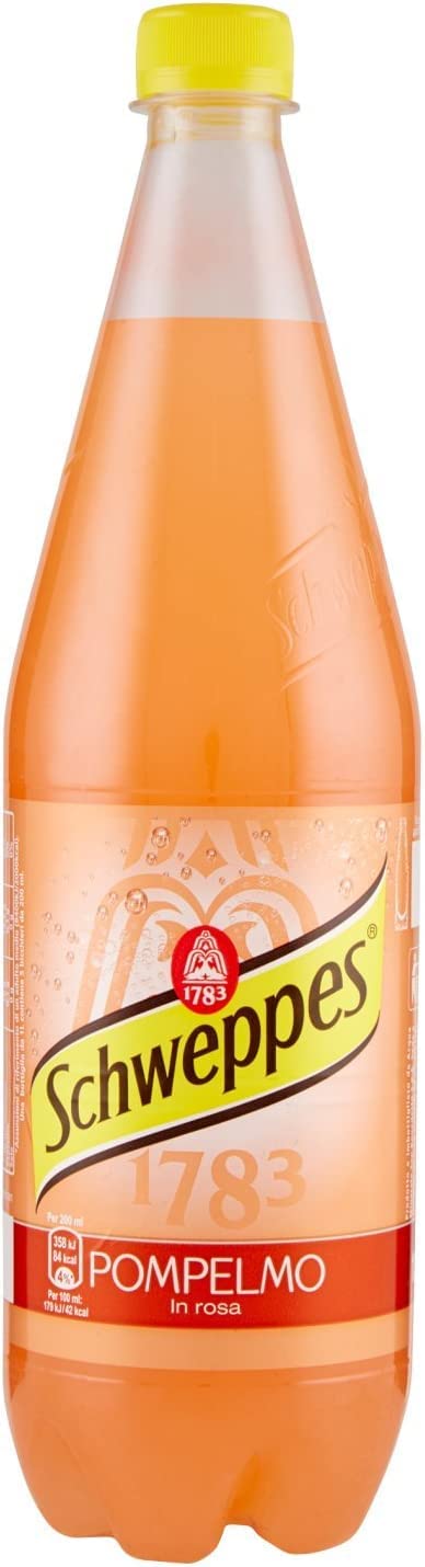 Schweppes Limonade 12x pompelmo rosa Grapefruit Lemonade PET 1 Lt erfrischend 8014396001024