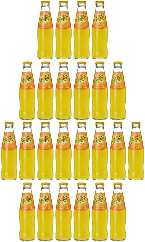 Schweppes Limonade 6x Schweppes Arancia Orangenlimonade Glasflasche ( 4 x 18cl ) erfrischend alkoholfreies Getränk 8014396002663
