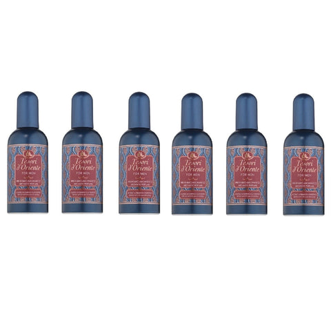 Tesori d'oriente Eau de Toilette Tesori D'oriente Ebano & Ginseng 100ml, frischer und holzig-aromatischer Duft 6x 100ml 8008970060736