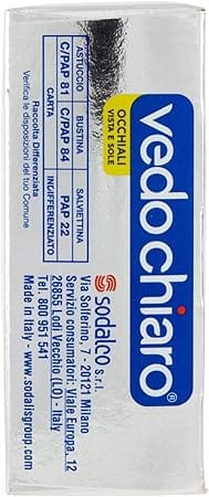 Vedo Chiaro 0 Vedochiaro Occhiali Glasreiniger 16 Tücher Brillenreinigung Brillenreiniger 12 Packungen + Italian Gourmet polpa 400gr 8002340004818