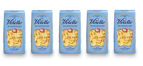 Voiello Kurze Pasta 5x Voiello La Pasta Mista n°126 Pasta 100% Italienischer Weizen 500g Teigwaren aus Hartweizengrieß Bronze-Zeichnung 8076810500445